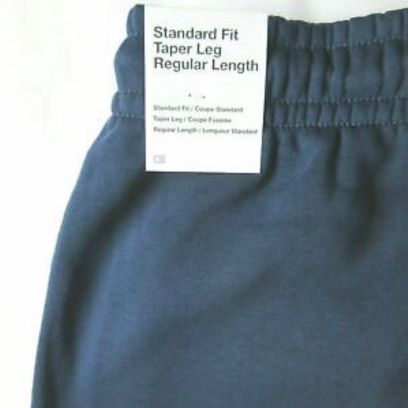 Nike Men's Club Fleece Tapered Jogger Pants Navy Blue - Picture 6 of 7